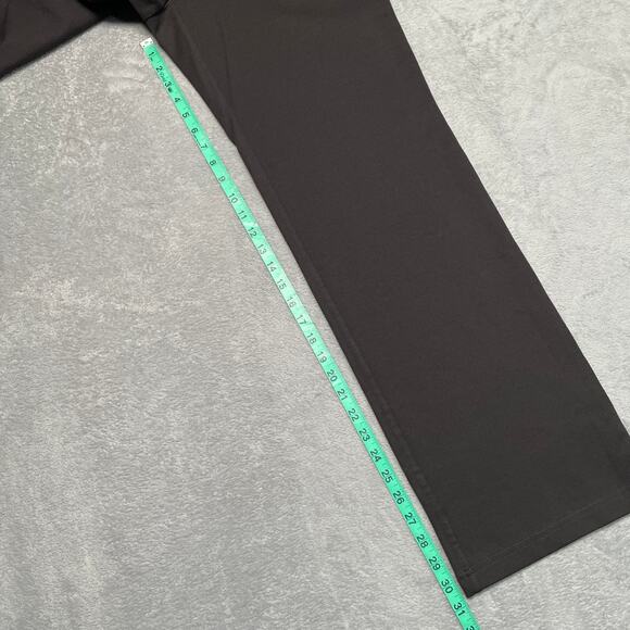 Eileen Fisher Pants Women Medium Brown Heavyweight Rayon Knit Tab Waist Trouser - Picture 9 of 10